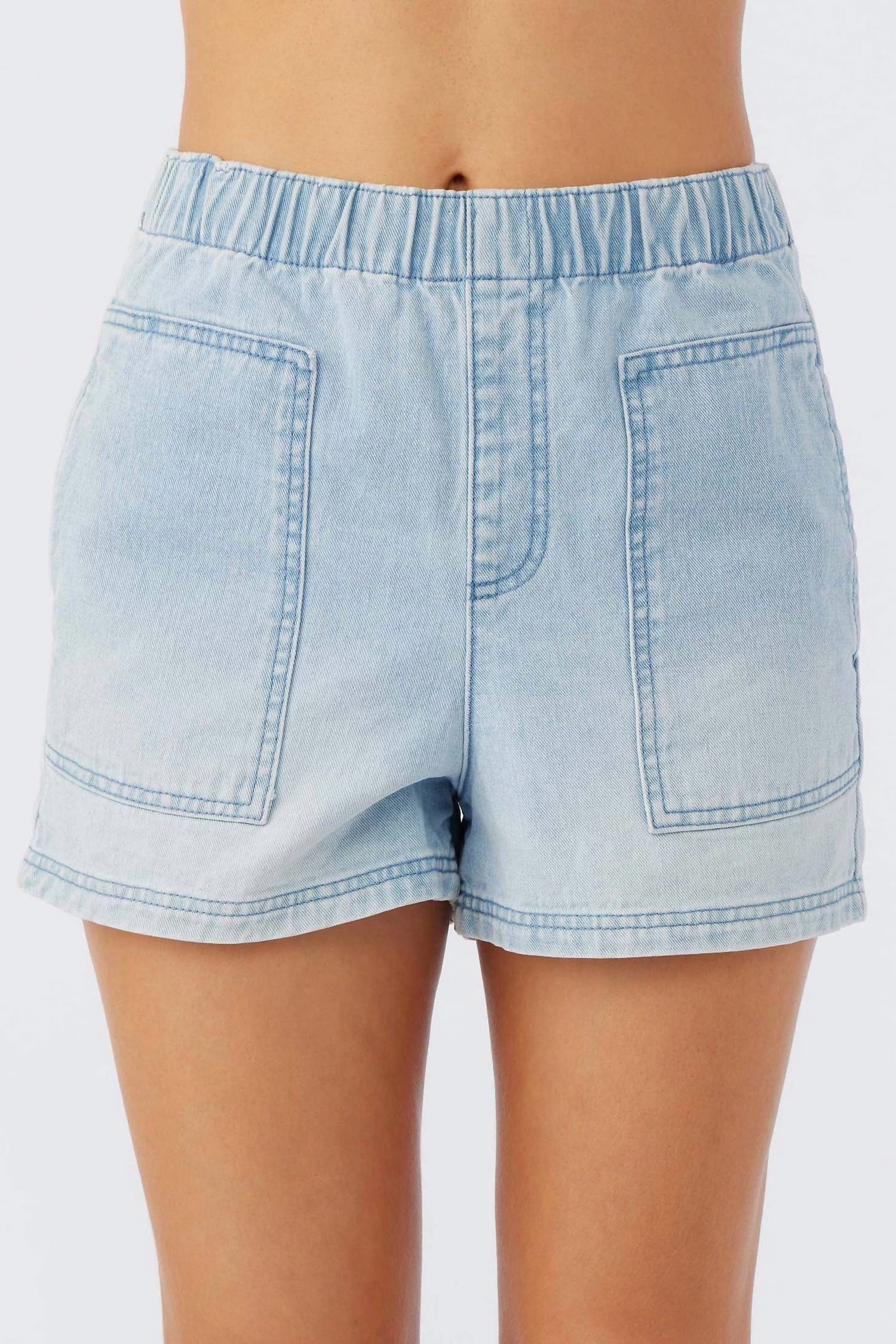 Sonnet Shorts In Light Indigo Bleach Beach Bound