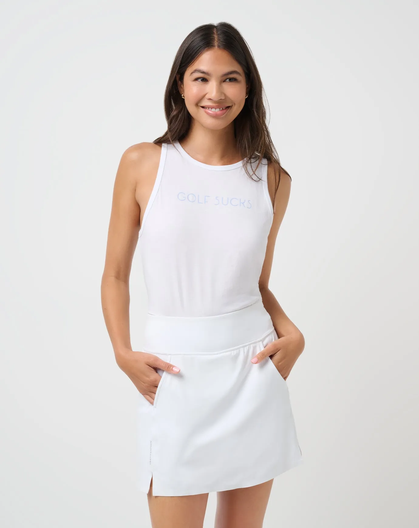 Circular Knit Design Flexible Waist My Way Tank