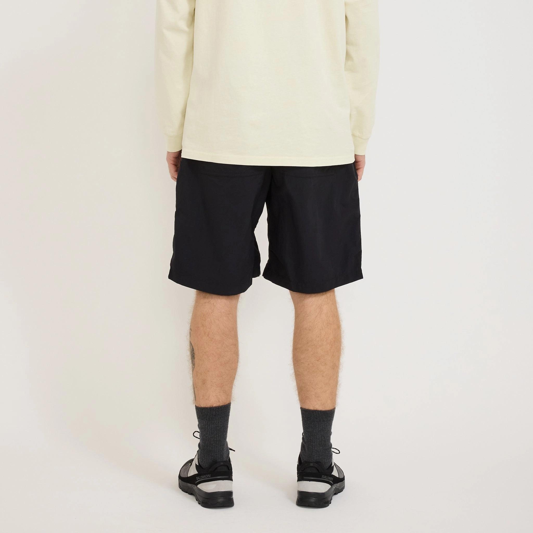 Nylon Loose Short Black Breathable Comfort Quick Dry Tech