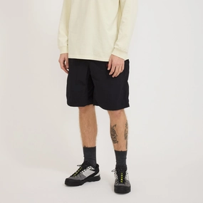 Nylon Loose Short Black spandex blend beach shorts