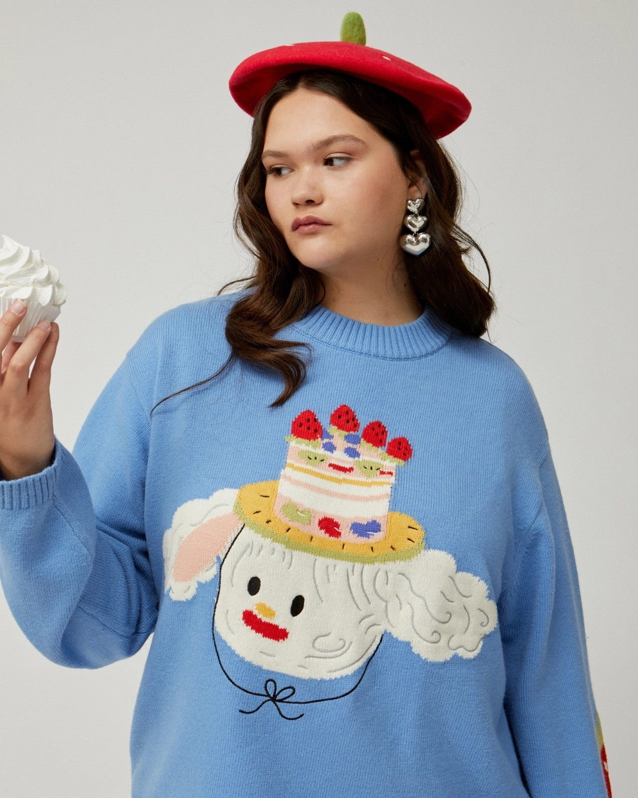 The Cake Hopper Sweater Effortless Knit Warm Fit
