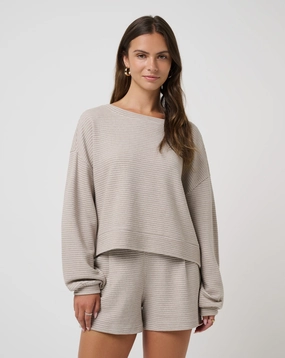 Coastal Rib Yacht Me Pullover Breathable Fit