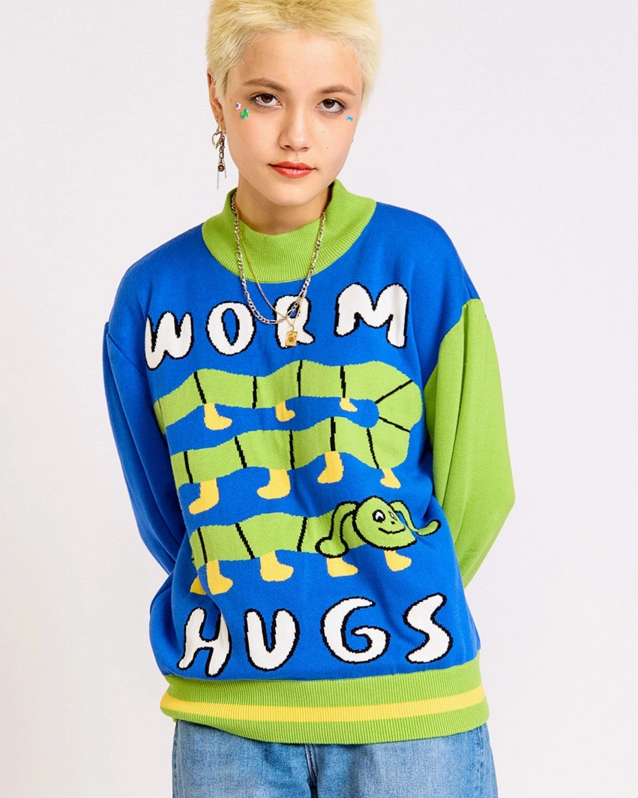 The Worm Hugs Sweater Cozy Knit Fit