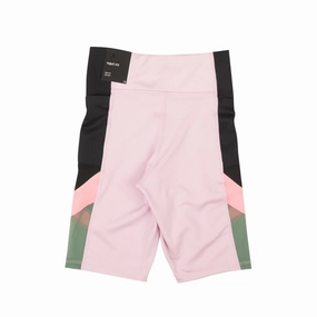 Breathable fabric construction Arctic Pink Black And Dutch Green Heatwave Bike Shorts