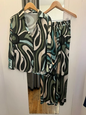 Friction Resistant Shoulder Voy 411 Printed Set - Green