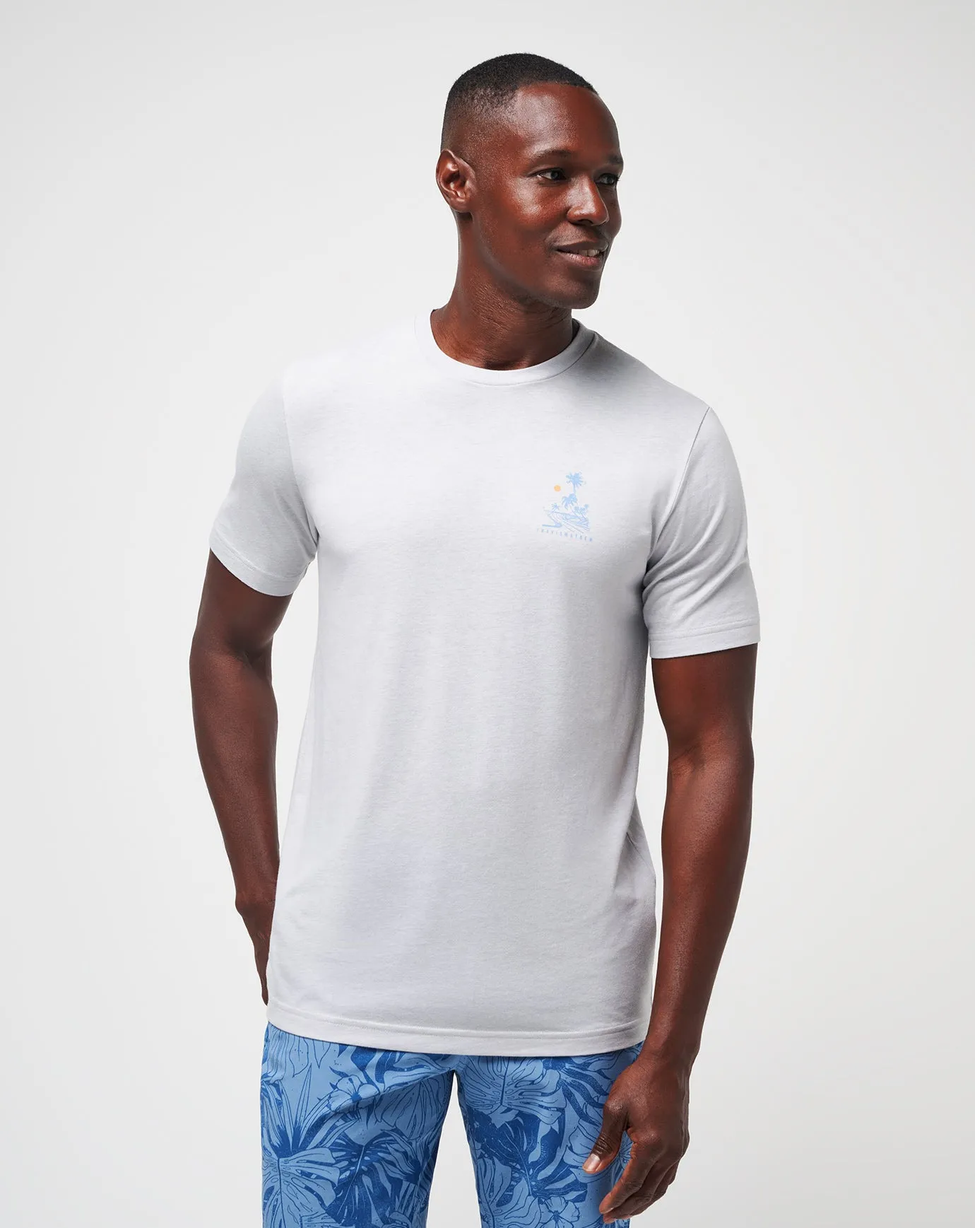 Off The Pier Tee Informal charm Wrinkle Resistant Finish