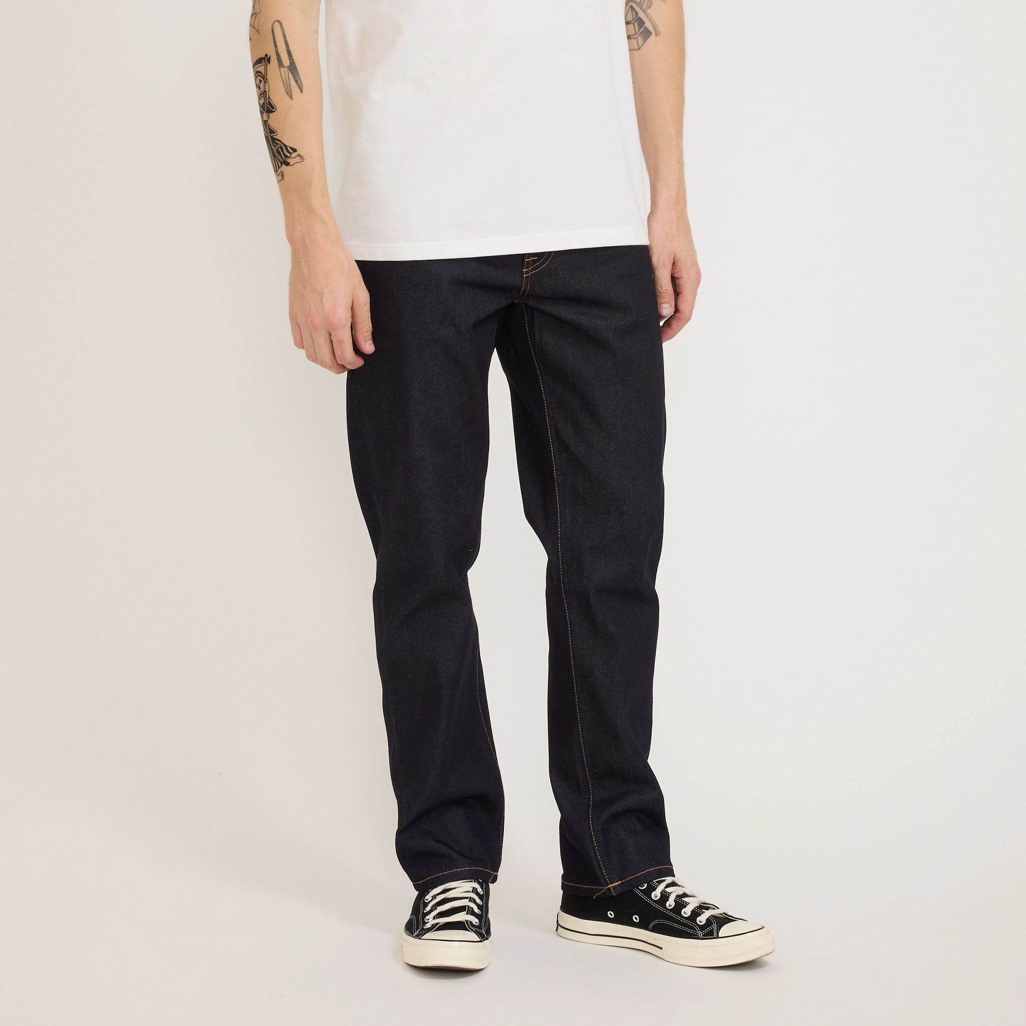 Gritty Jackson Dry Maze Selvage Modern Textured Zip Fly Closure