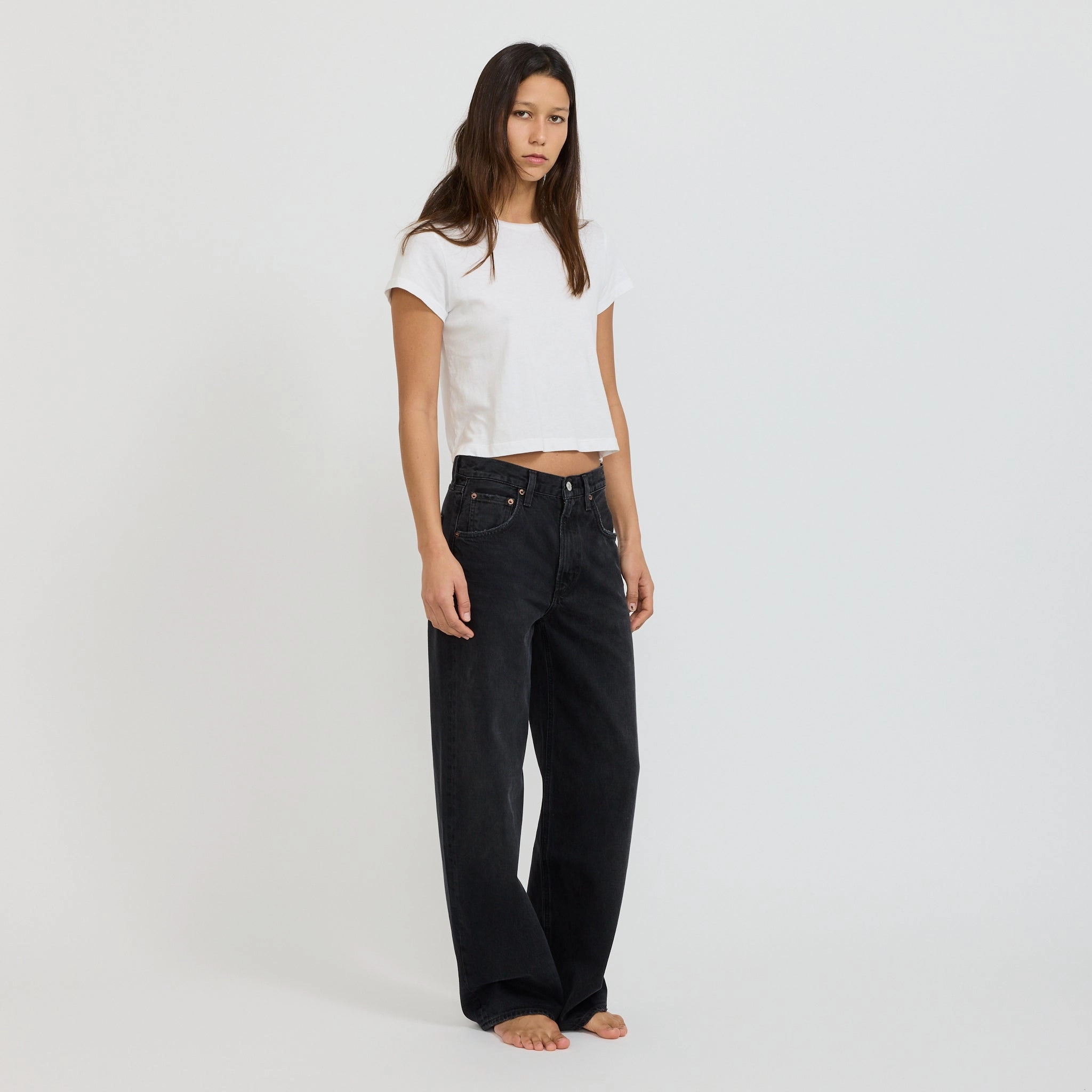 Casual Cool Autumn Days Unisex Wear Teen Outfit Low Curve Black Tar