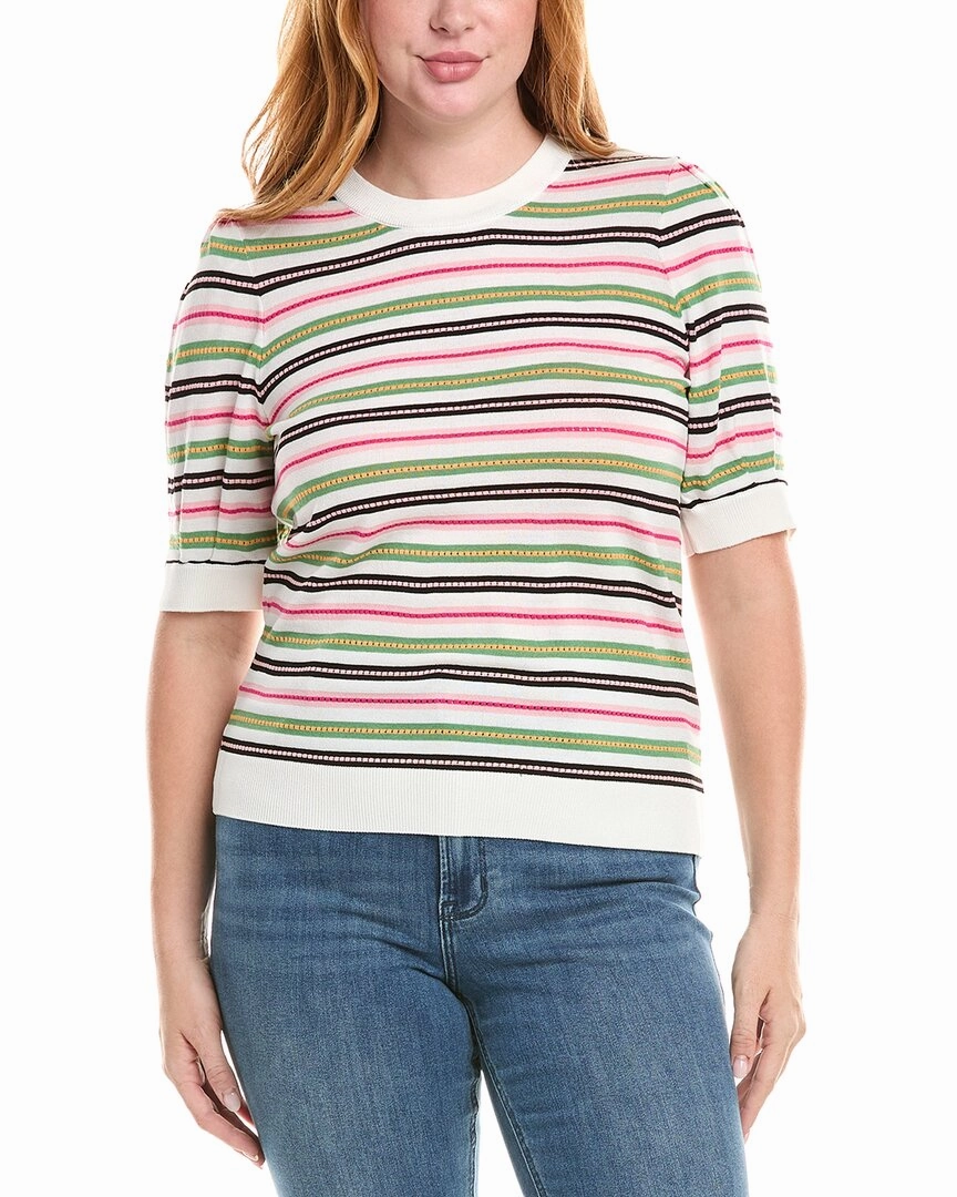 Soft and Warm T Tahari Elbow Puff Sleeve Sweater