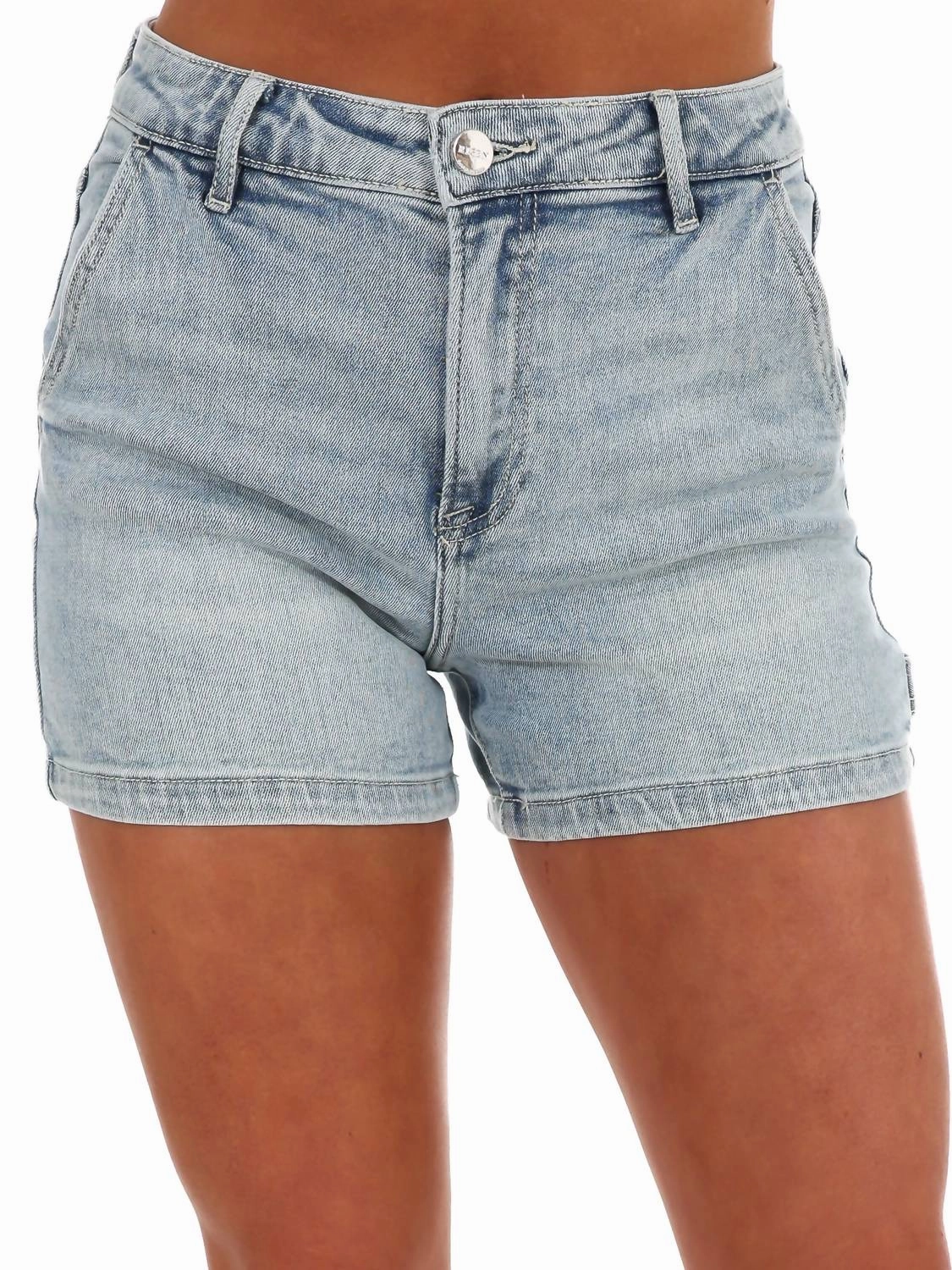 Spandex shorts Taking Time Off High Rise Shorts In Light