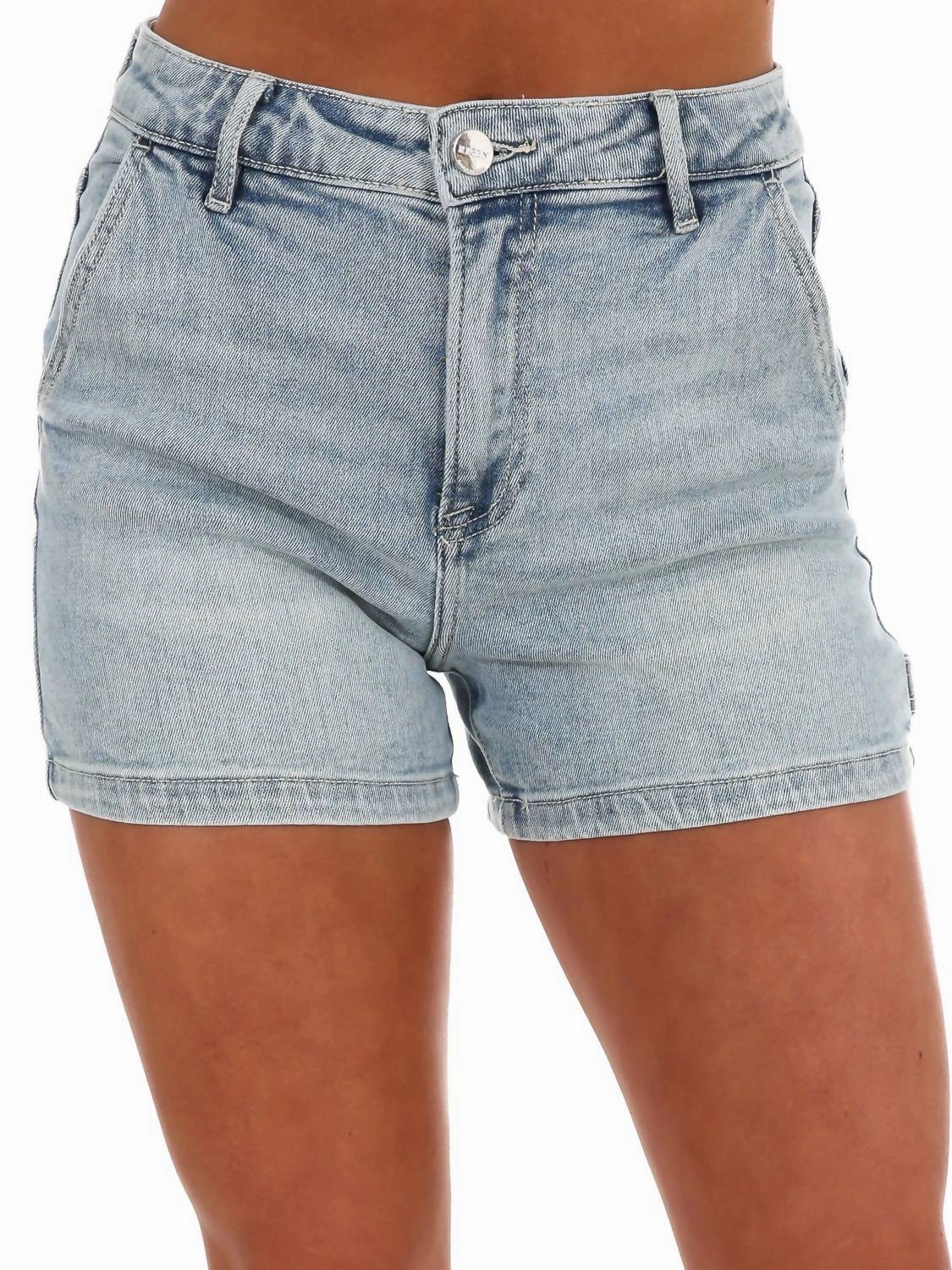 AntiOdorTreatment Taking Time Off High Rise Shorts In Light