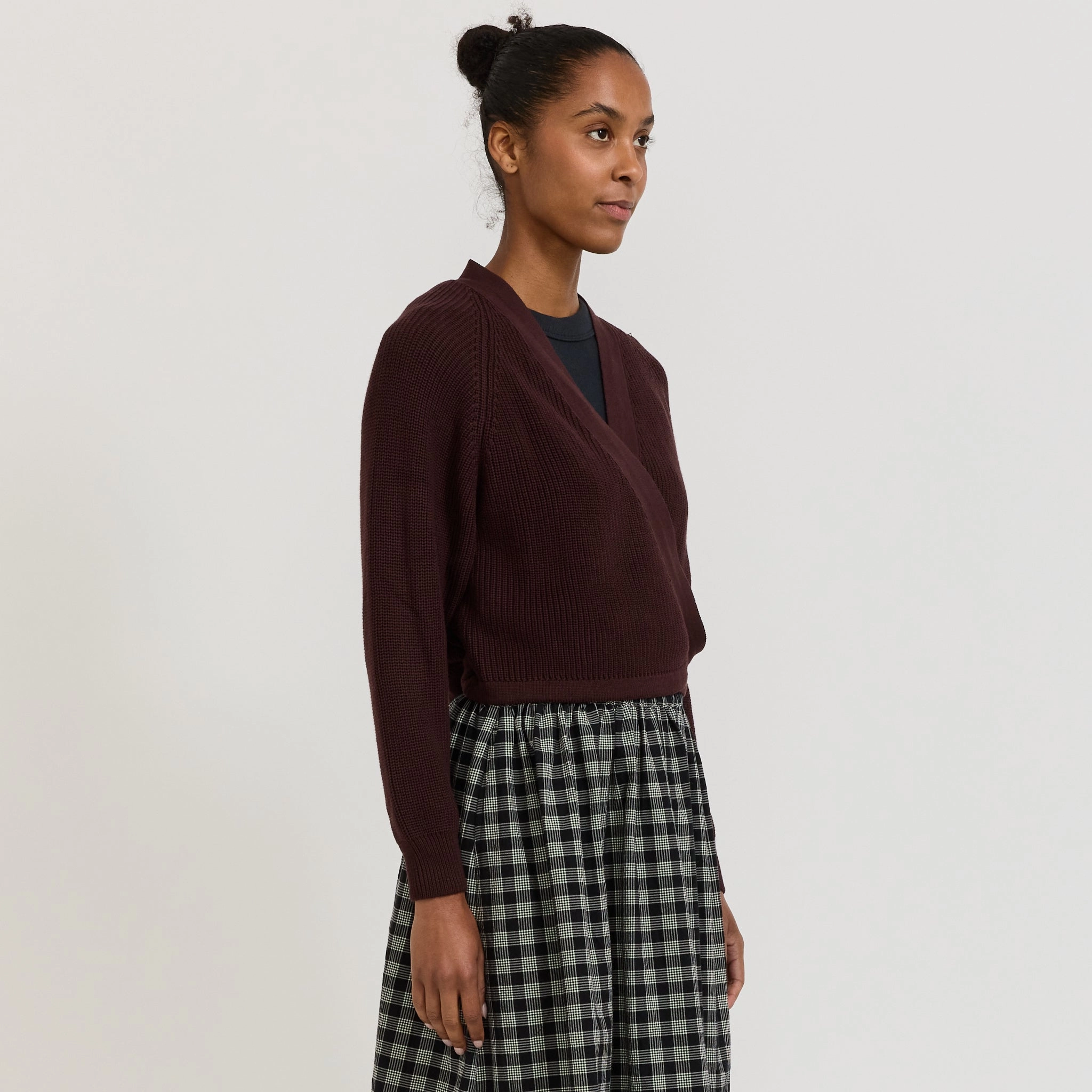 Quick Dry Performance Composure Cardigan Mahogany