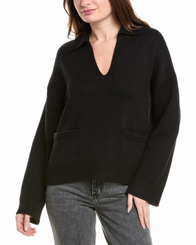 Light Warmth Essential Wardrobe rag & bone Danica Wool & Cashmere-Blend Polo Sweater