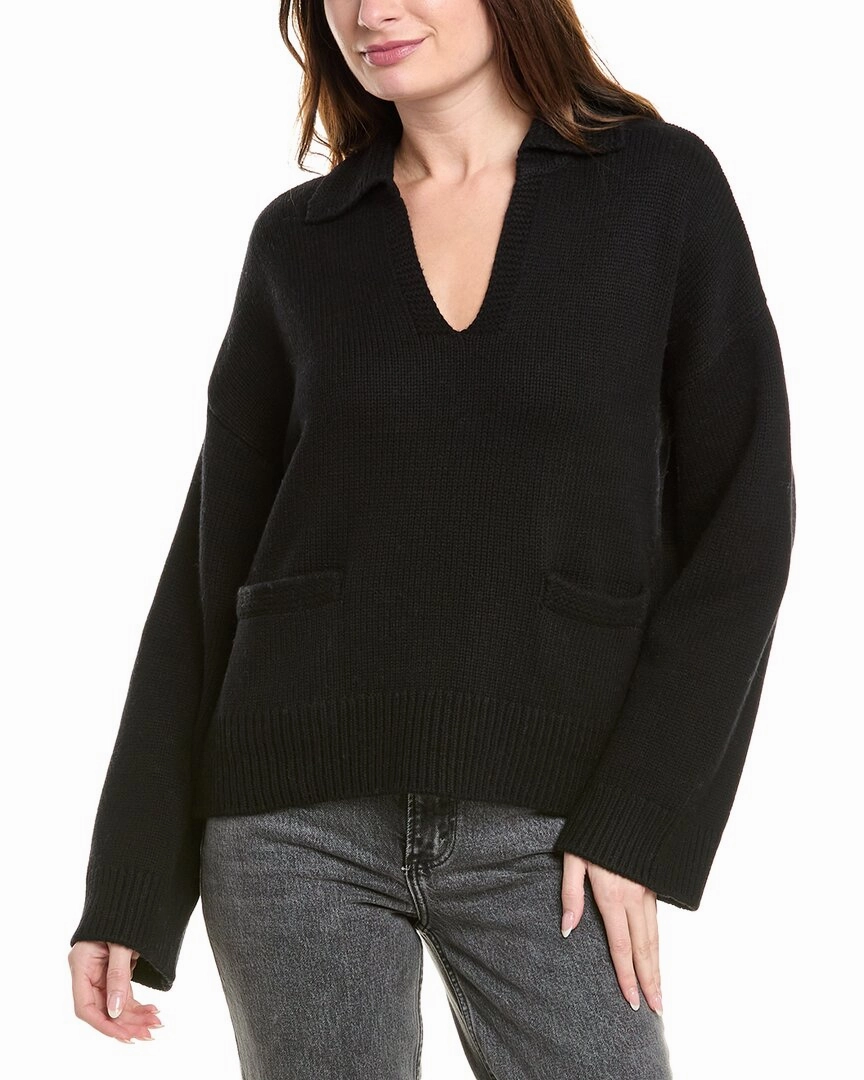 rag & bone Danica Wool & Cashmere-Blend Polo Sweater Chilly Ready