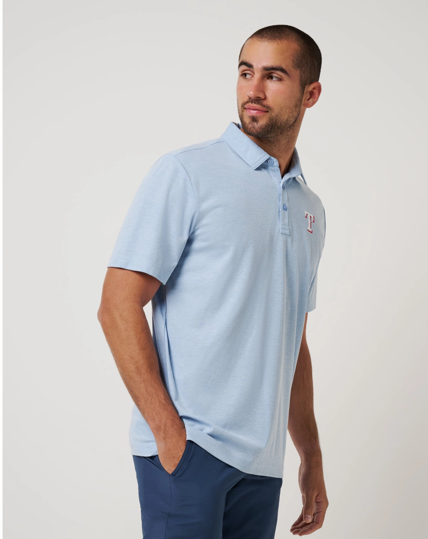 Fashionable Layers Texas Rangers Playoff Pitch Polo
