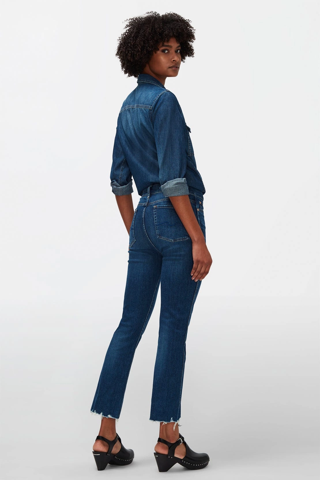 Base Layer The HW Slim Kick Slim Illusion Highline Jeans - Dark Blue