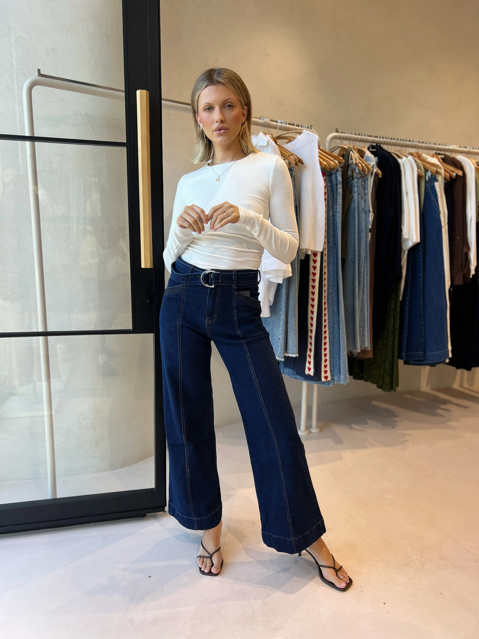 Quick Dry Technology THE KYLIE LONG SLEEVE TOP - WHITE