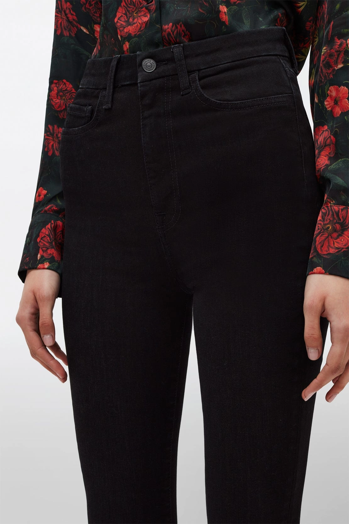 Youth Style Stylish Road Trip The Ultra High Rise Skinny Boot Orchid Jeans - Black