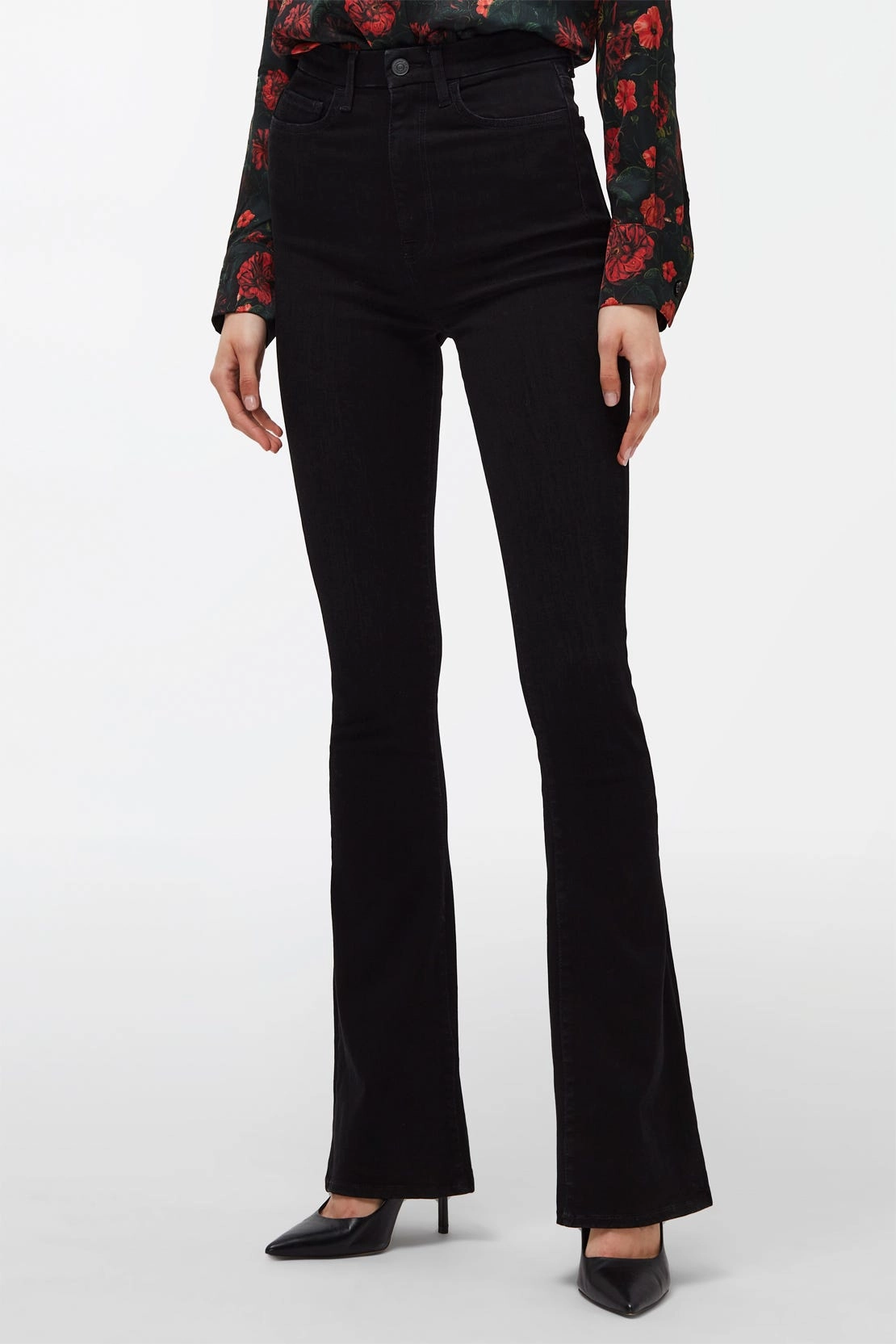 Breathable Denim The Ultra High Rise Skinny Boot Orchid Jeans - Black