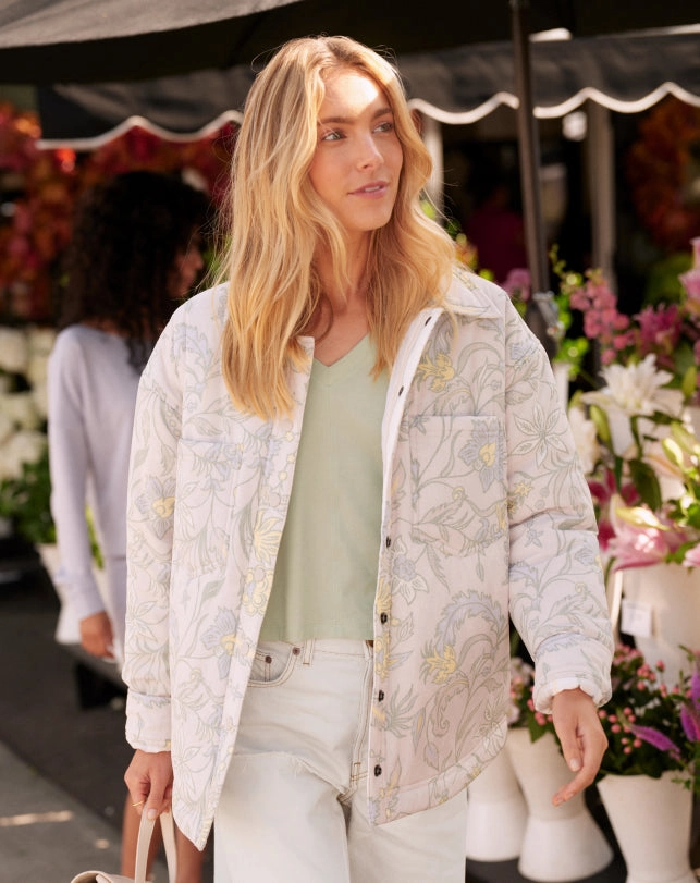 Three Day Getaway Shacket Double Stitched Seams