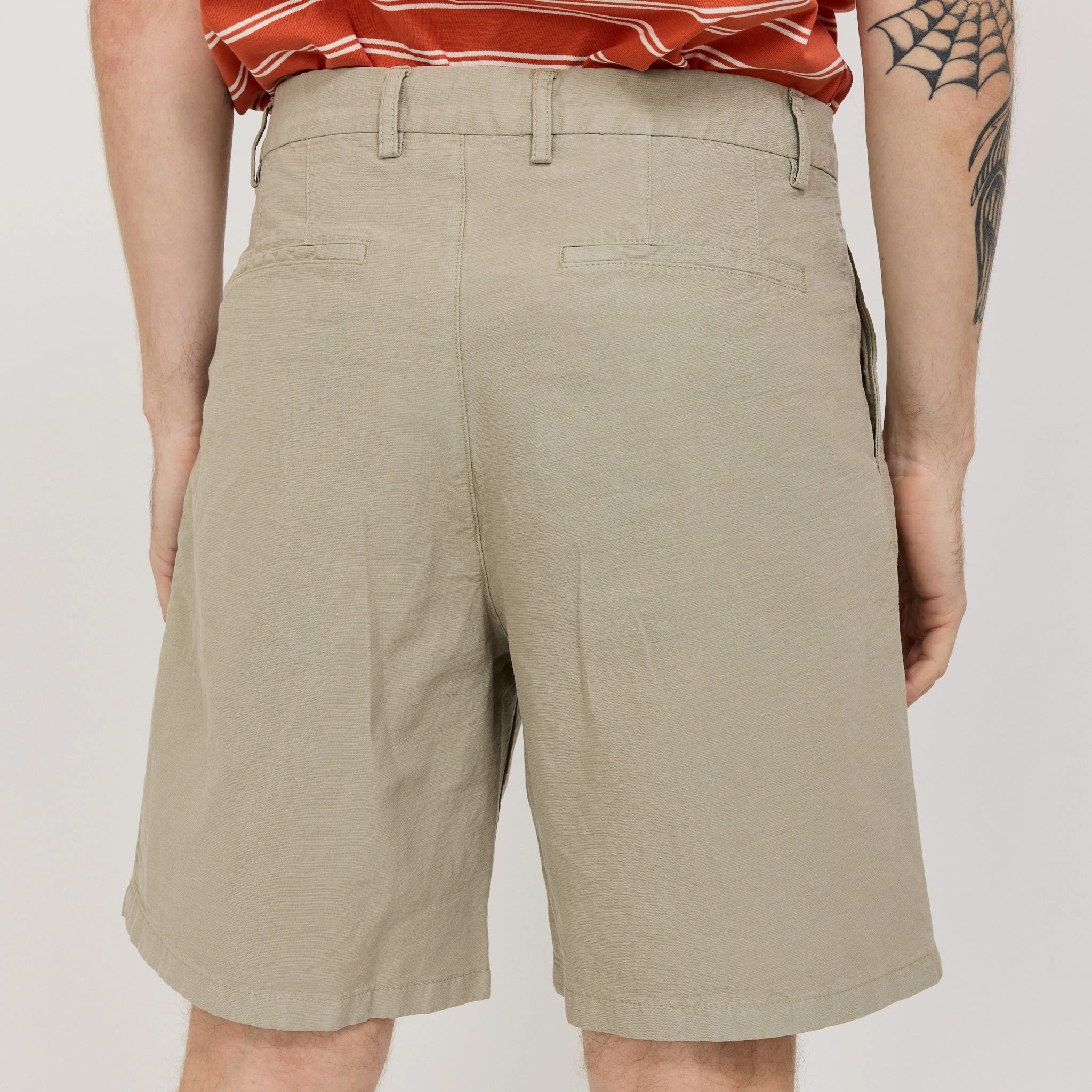 fade - resistant Benn Cotton Linen Shorts Clay