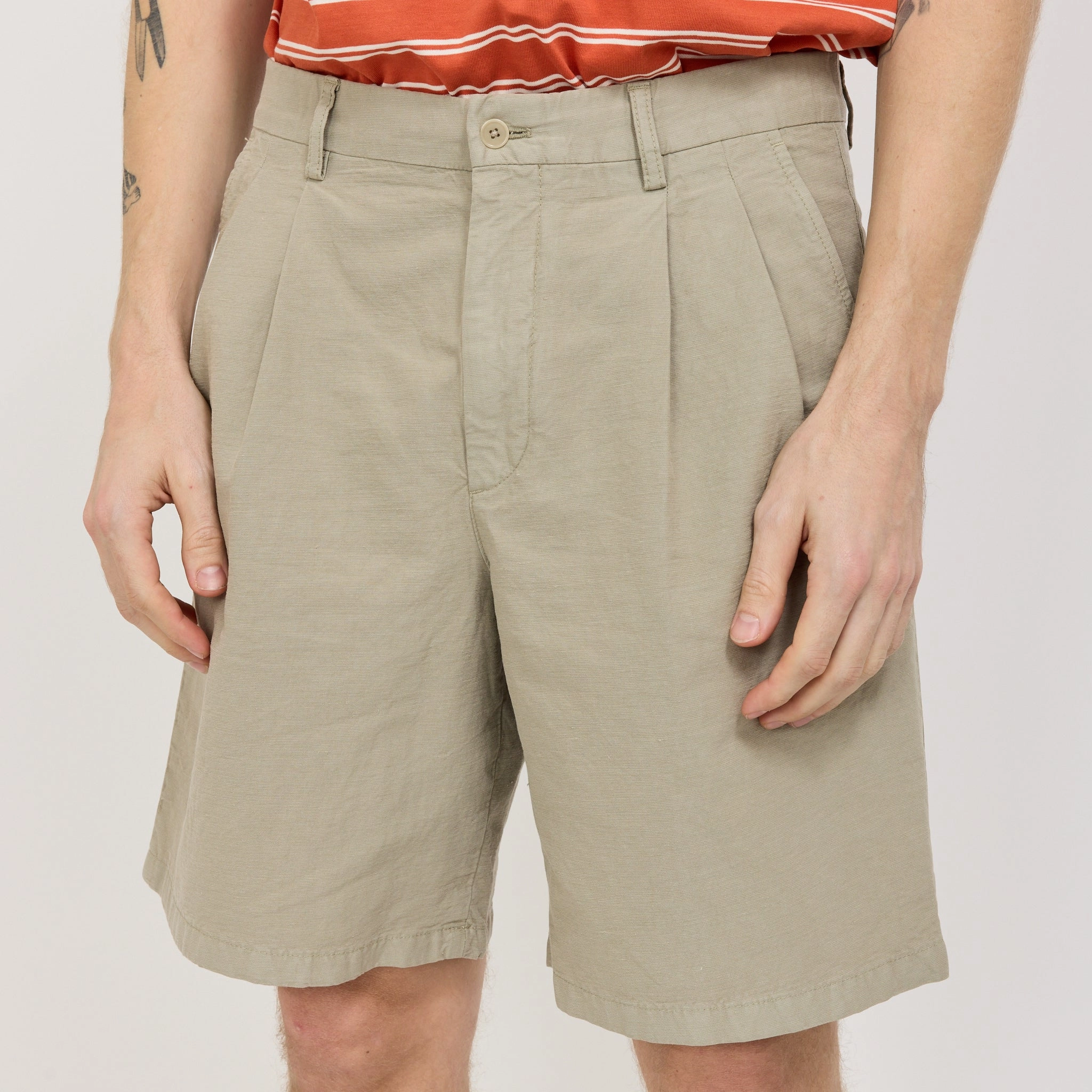 Benn Cotton Linen Shorts Clay Hand washable Effortless Movement