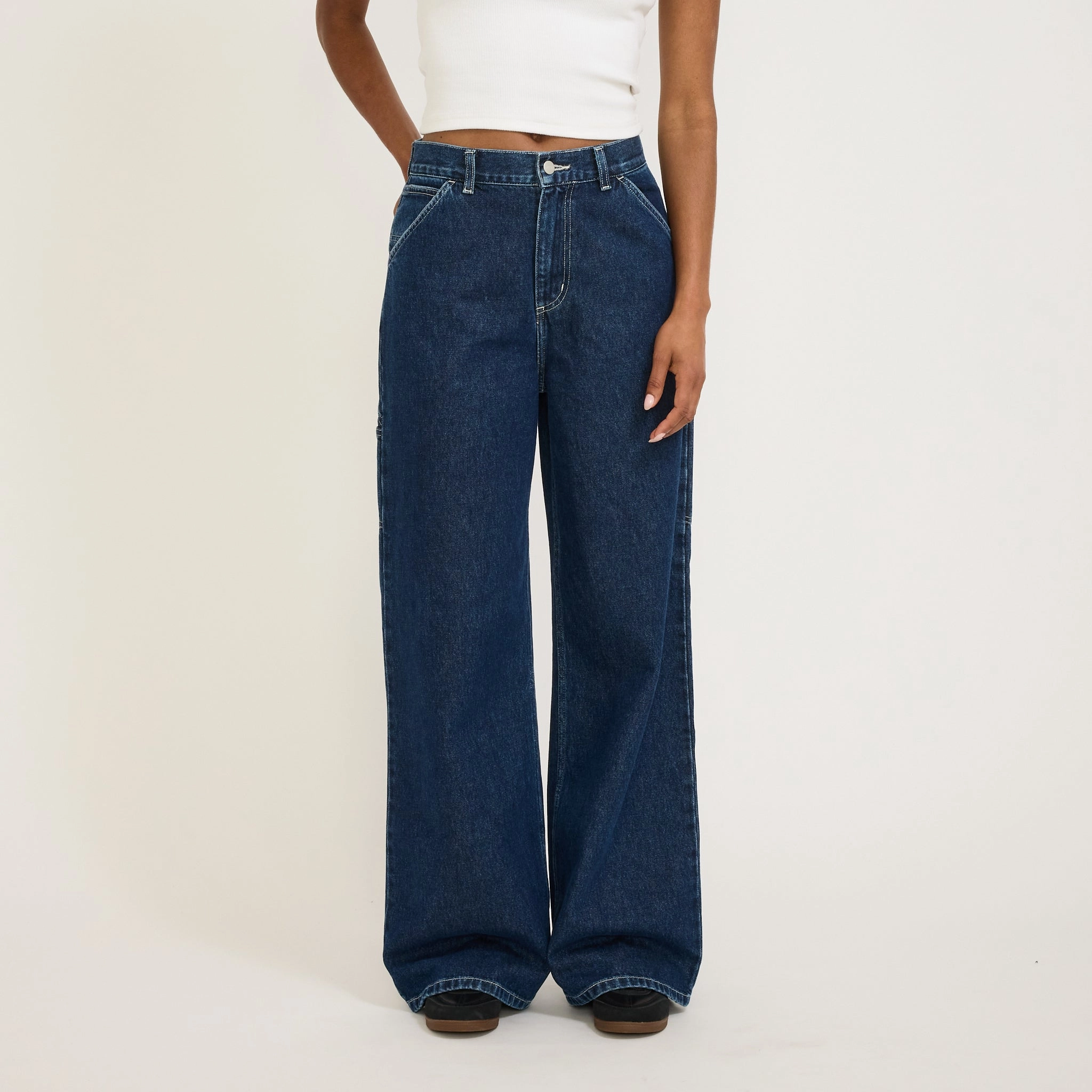 Fashion Lover Versatile Womens Jens Pant Marshfield Blue Stone Washed