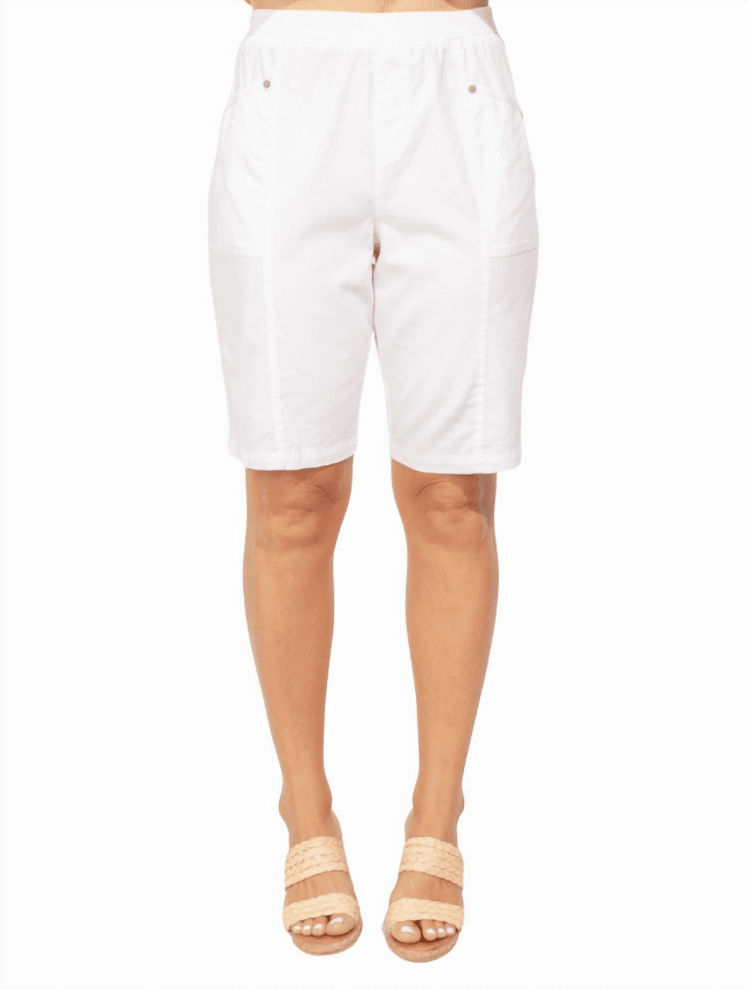 Wrinkle-Resistant soft fit Women's Seaside Short In White