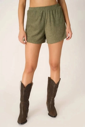 clean look Fitness Look Final Countdown Terry Short In Sea Kelp