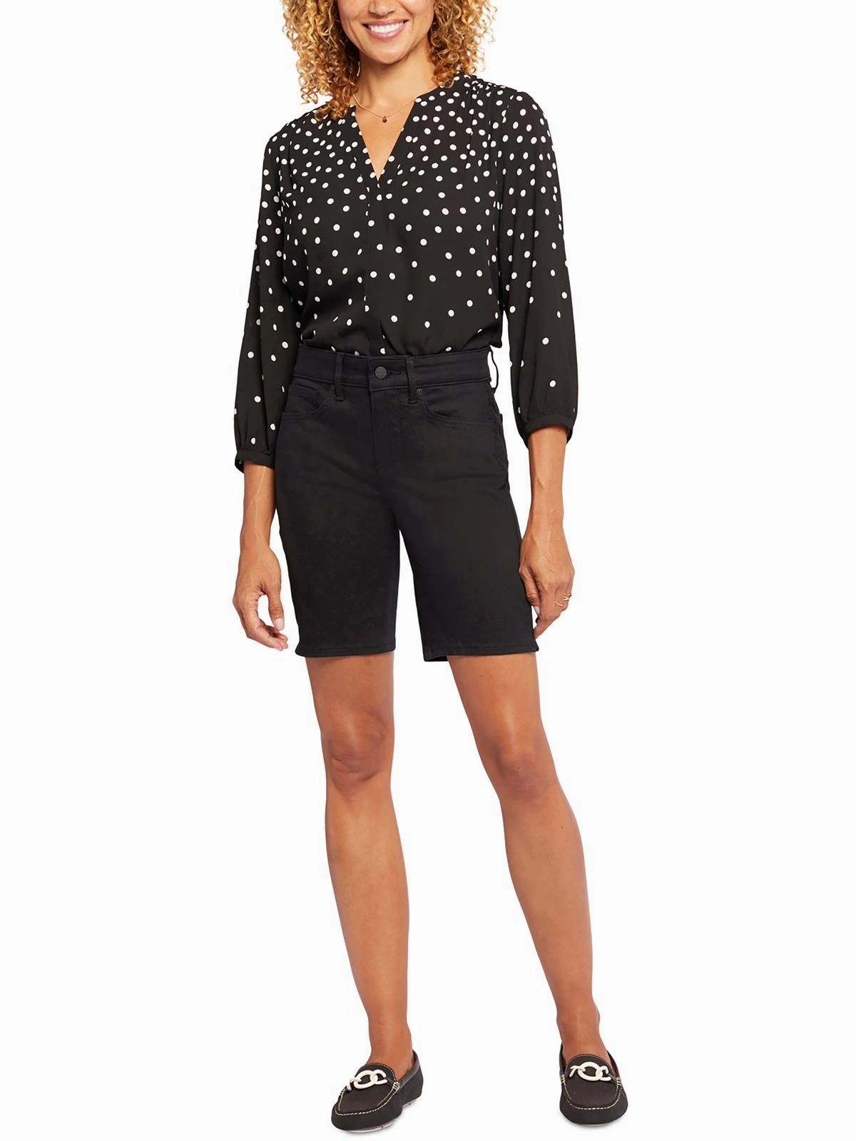 Ella Womens High Rise Mini Denim Shorts Trendy Fit