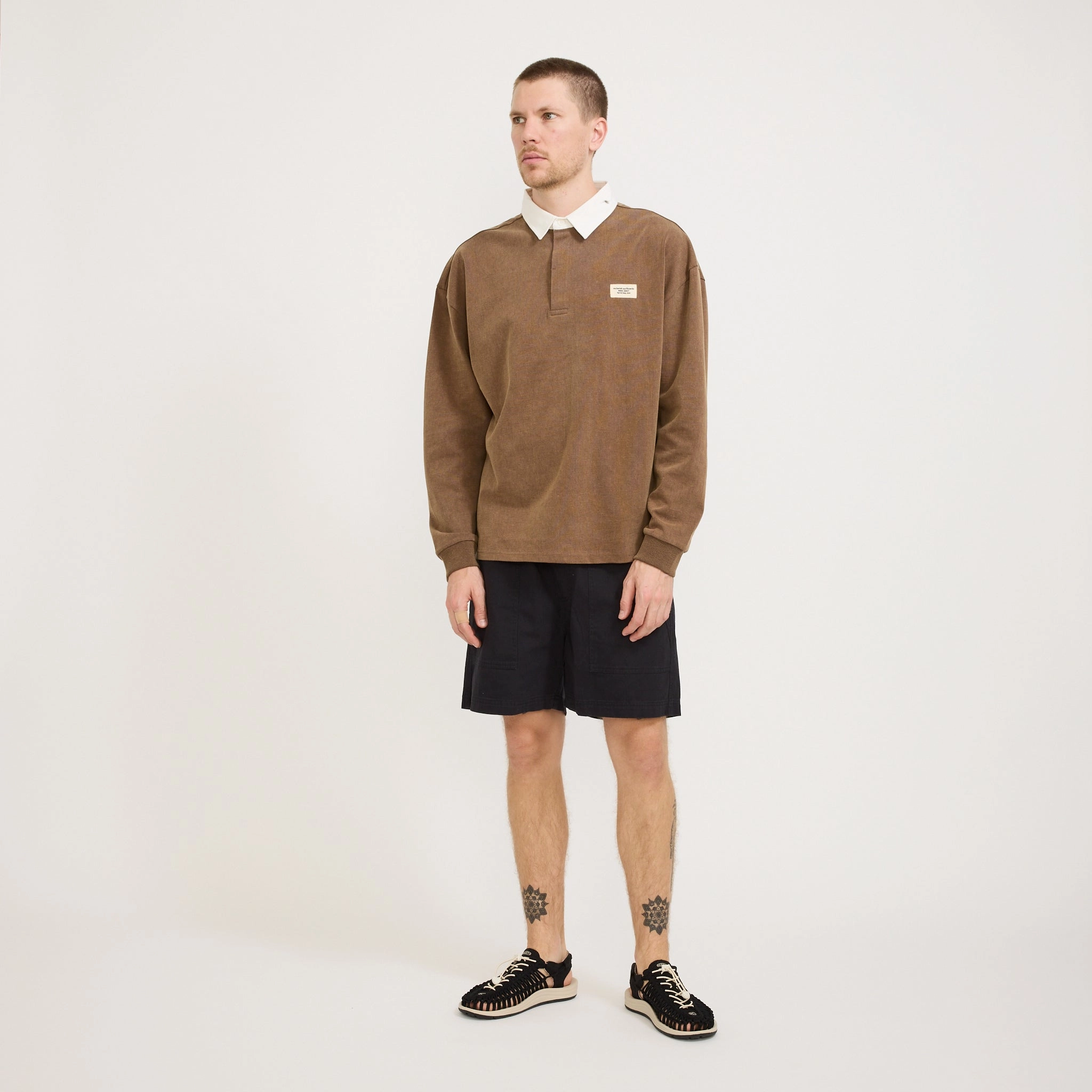 Biodegradable Material Option Twill Shorts Black