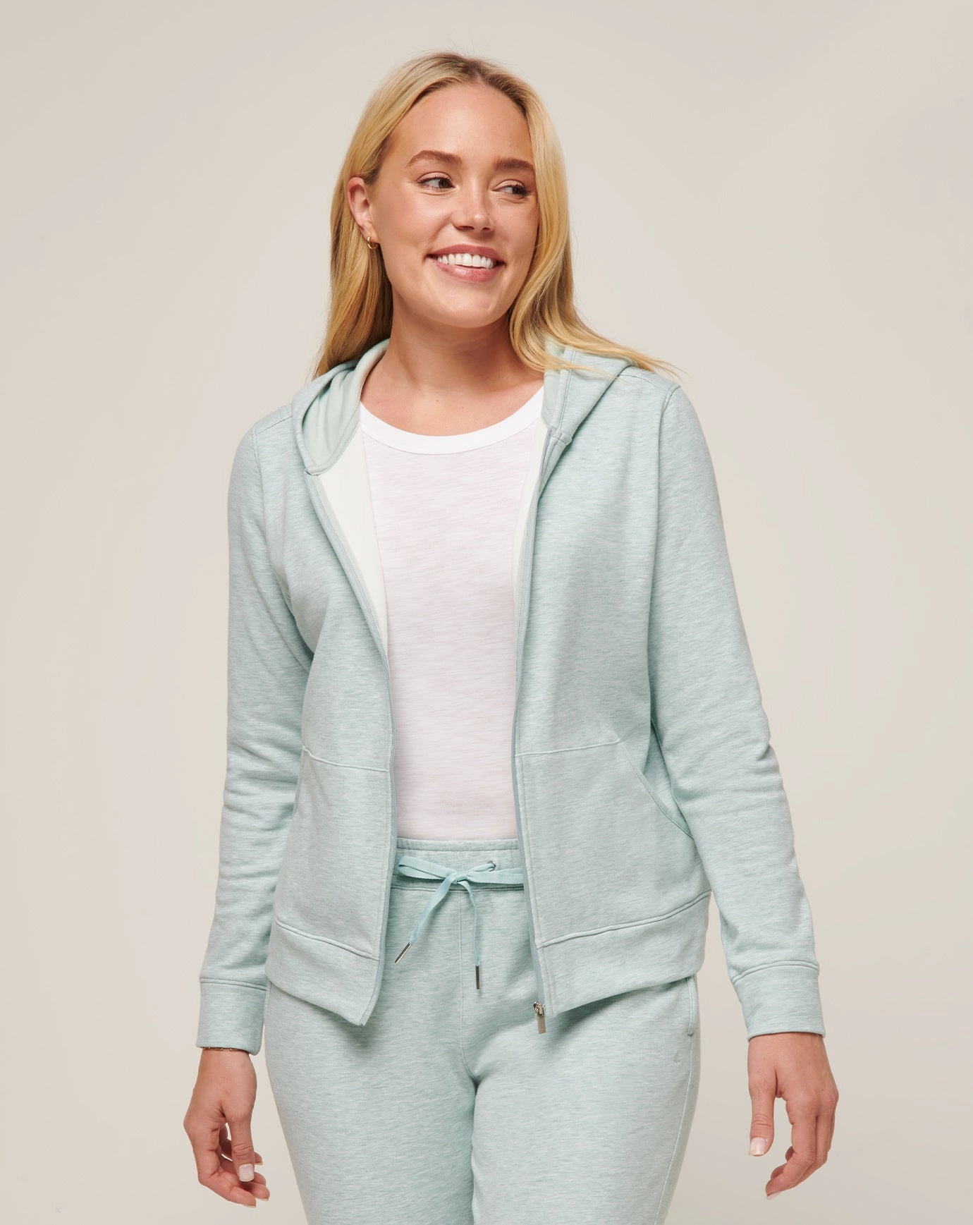 Stretchy Fit Cloud Fleece Full Zip Hoodie