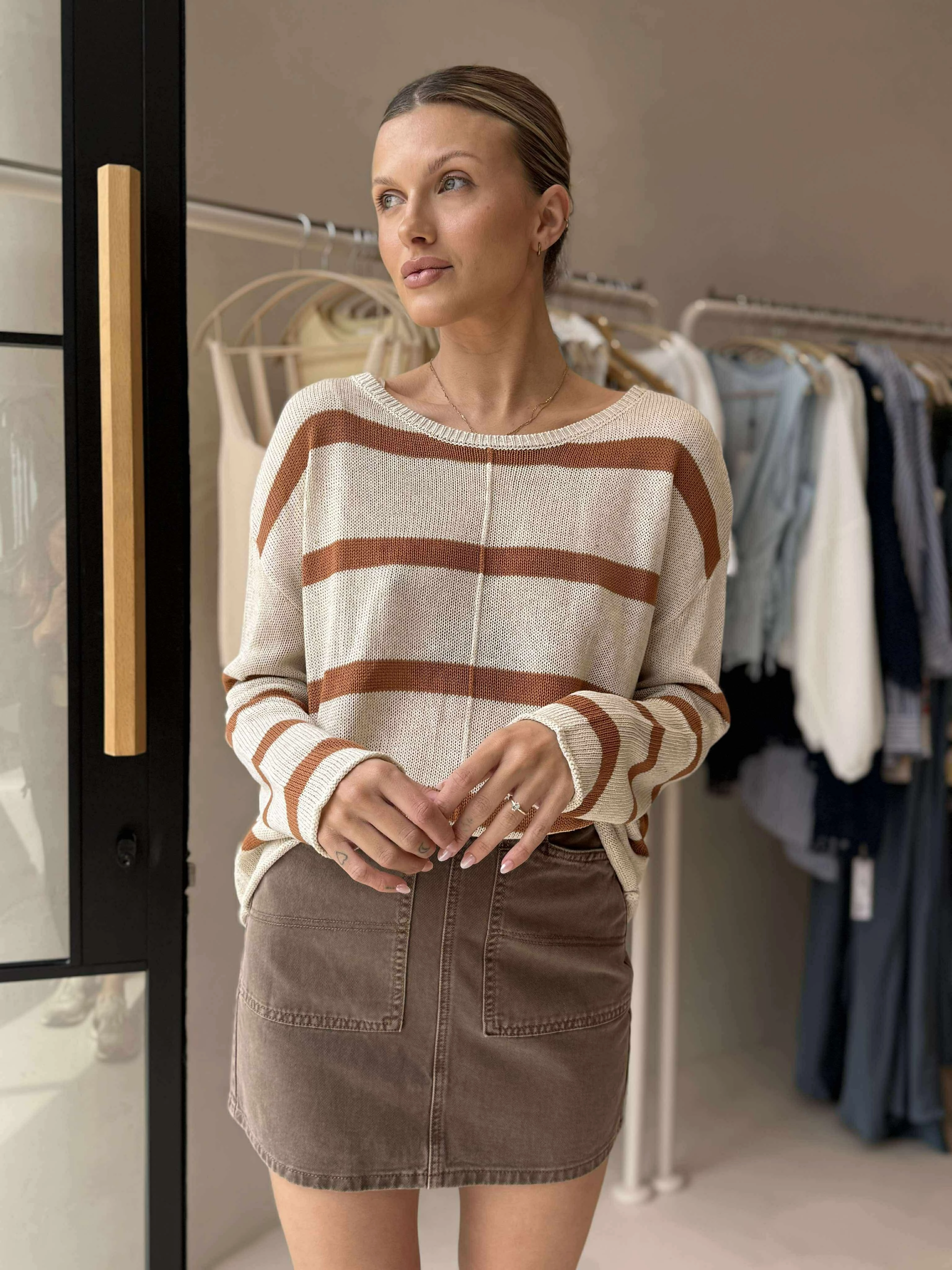 BECCA SKIRT - COCOA Layered Design Plus size option