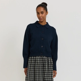 Utility Cardigan Indigo Comfort Piece