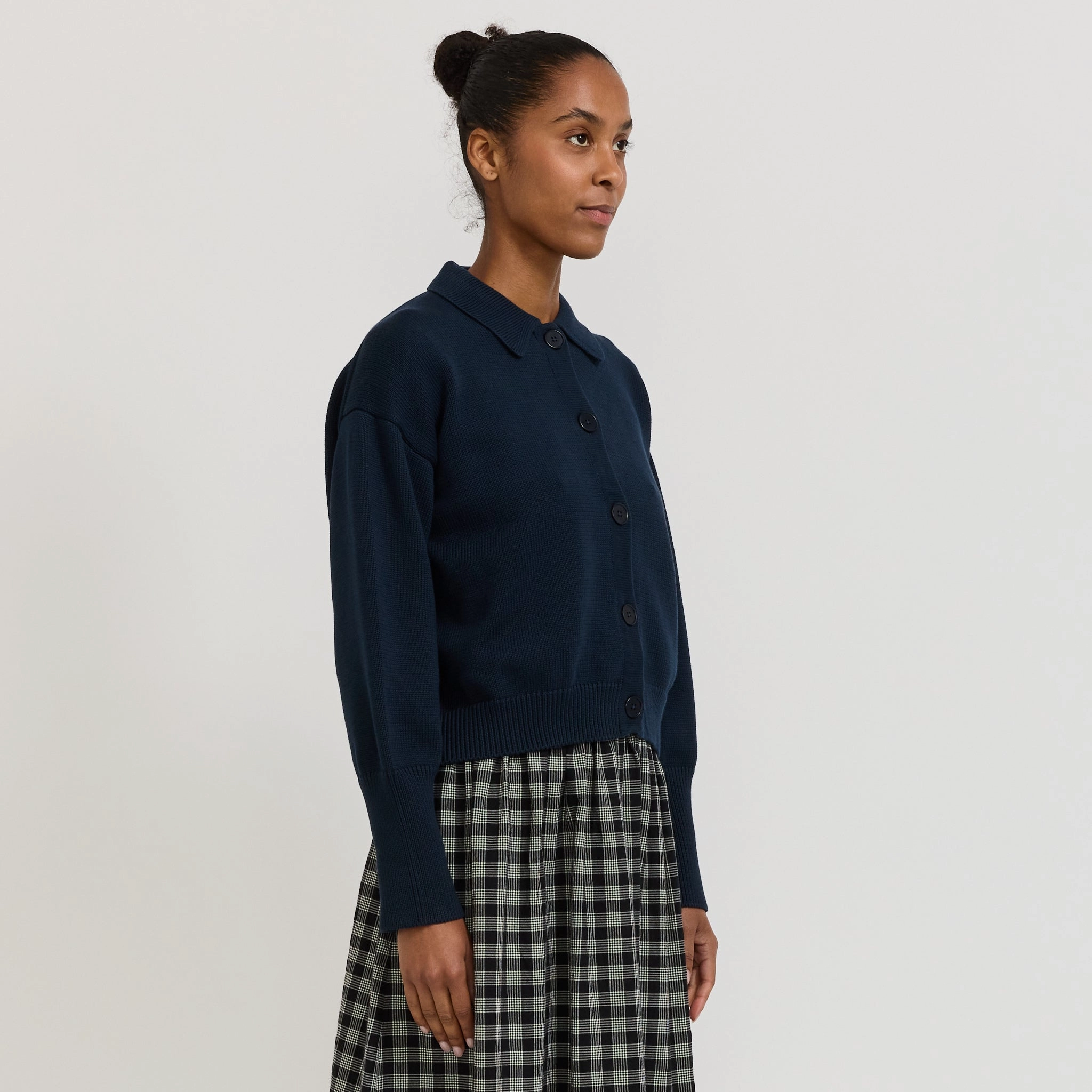 Utility Cardigan Indigo Comfort Choice