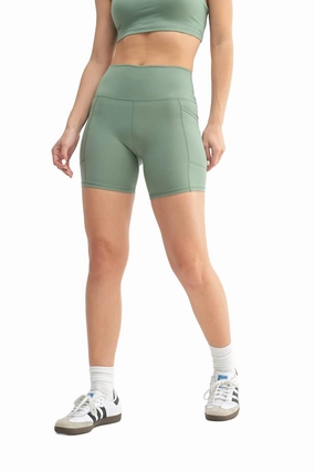 Venice Cloud Light Sculpt Biker Shorts In Moss anti - static