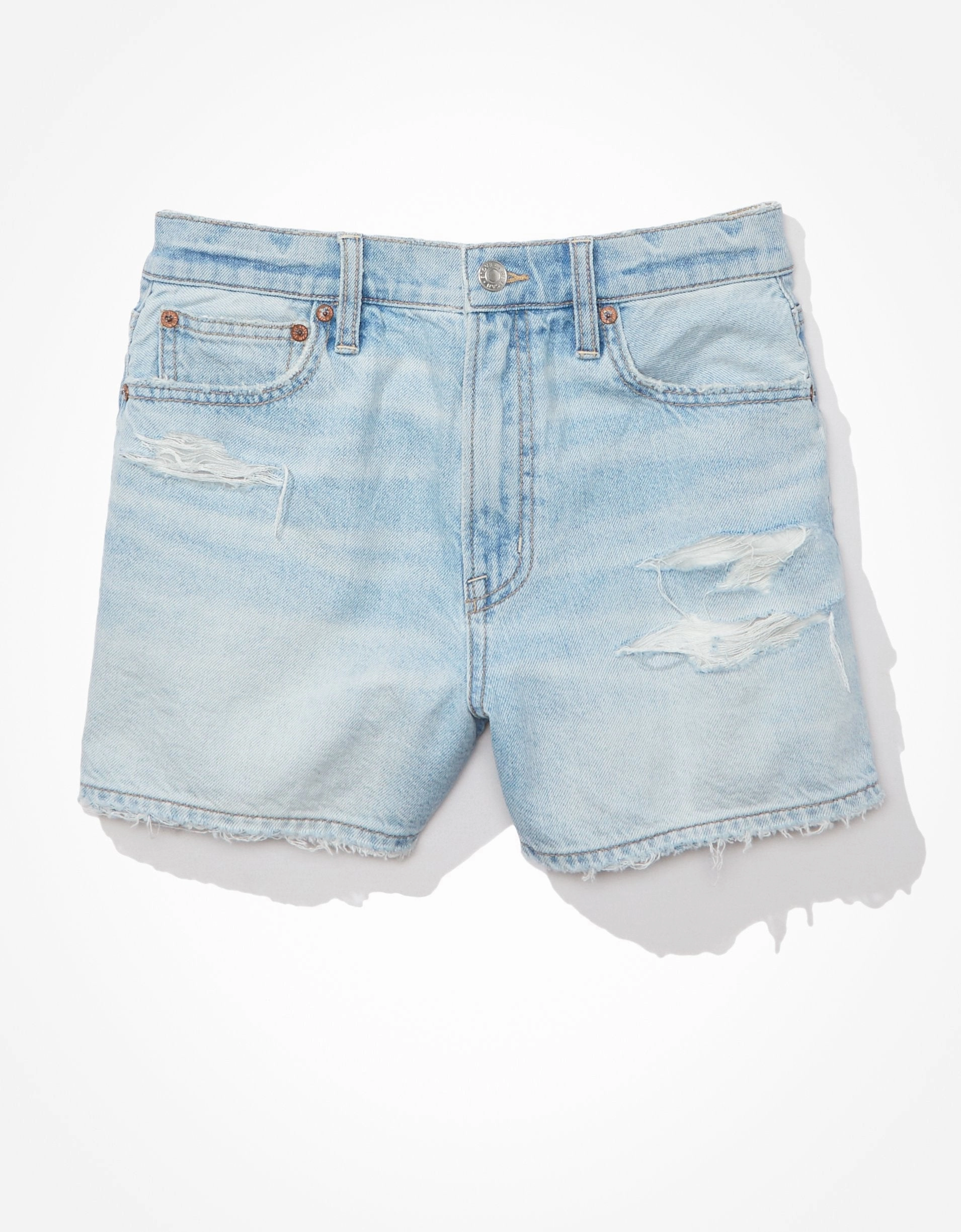 AE Strigid Denim Highest Waist '90s Boyfriend Short Quick Dry Technology