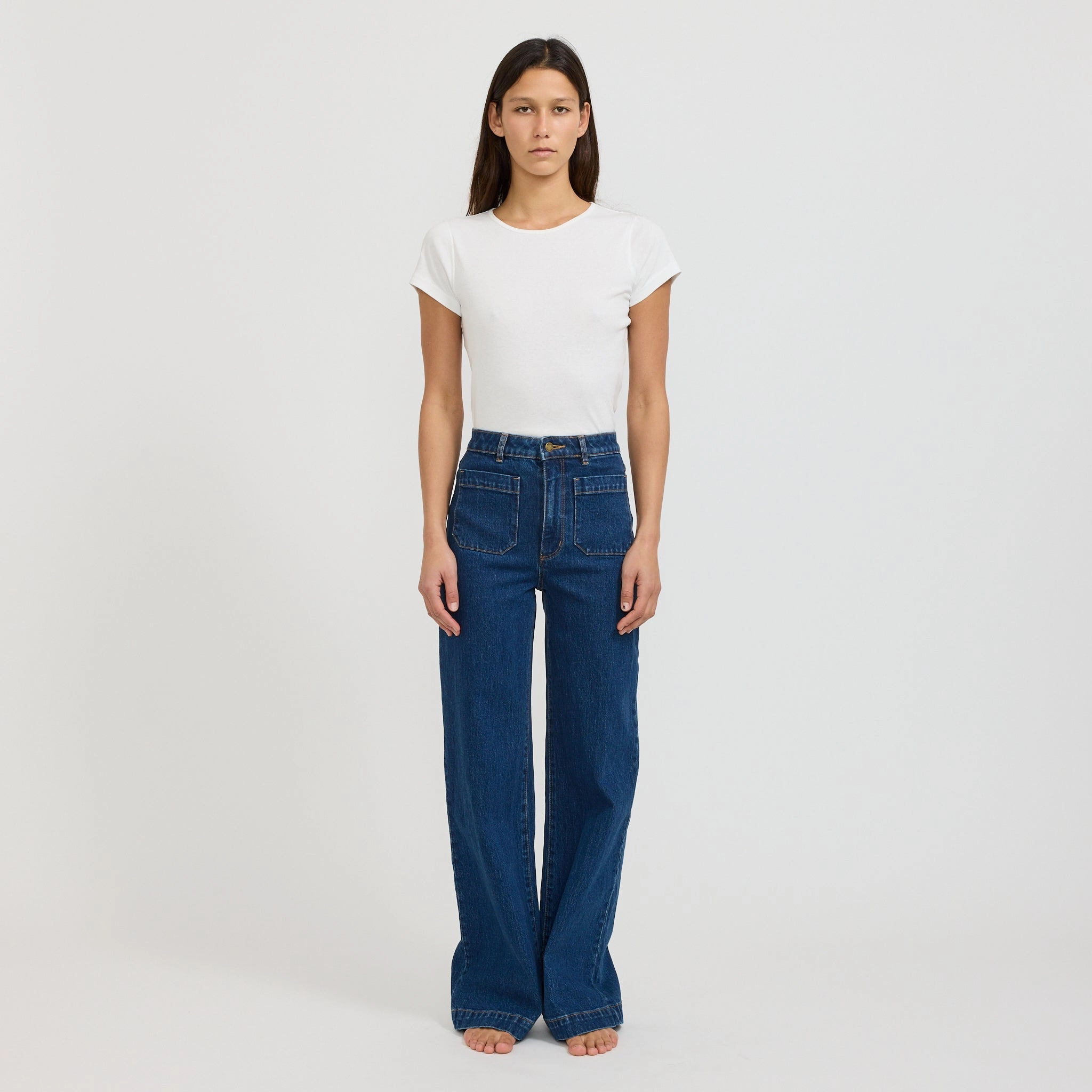 Street Basics Sailor Jean Long Eco Ruby Organic Dark Blue