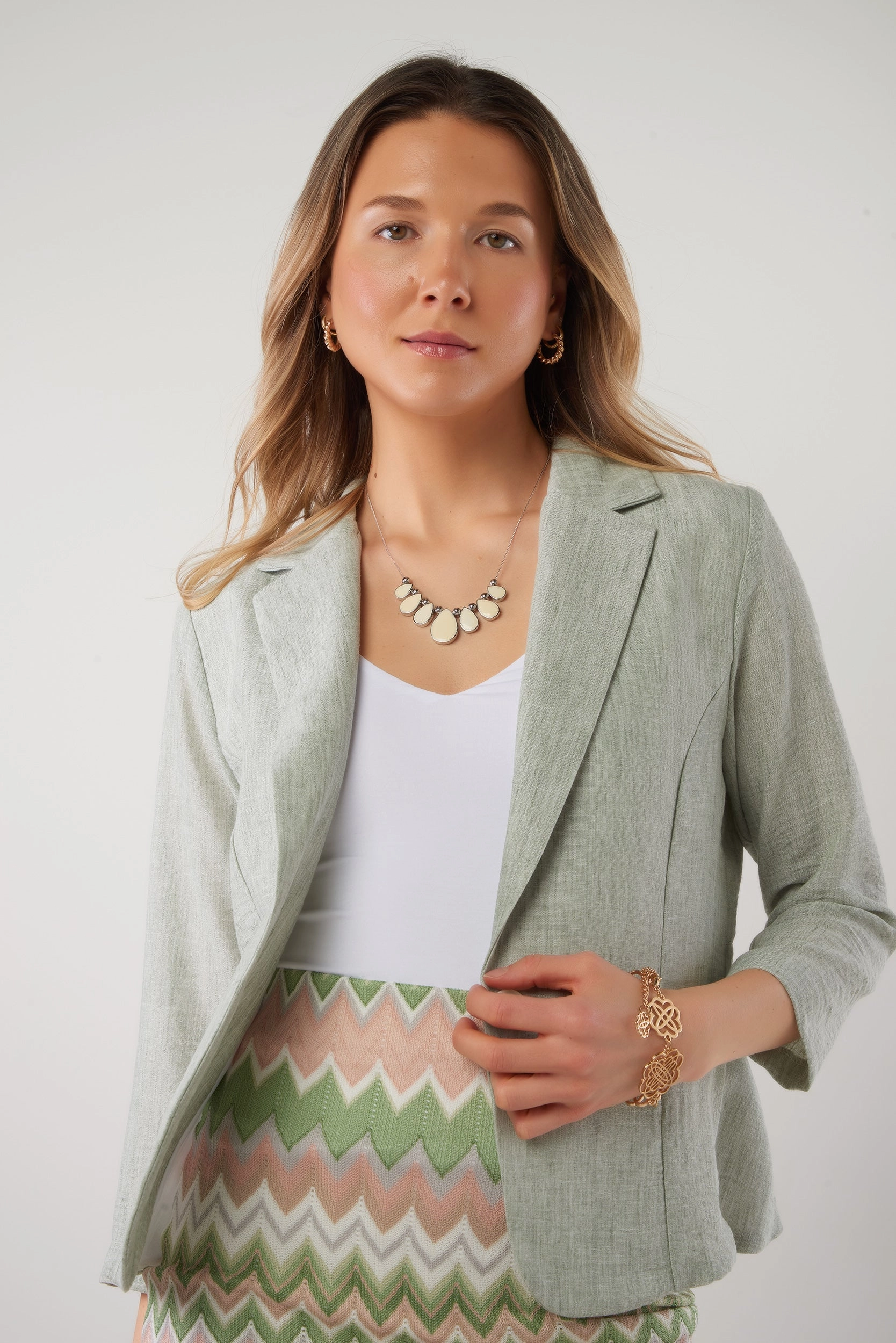 Veston ?? manches trois-quarts - SWINA-W823 - (R-C10) UV Protective