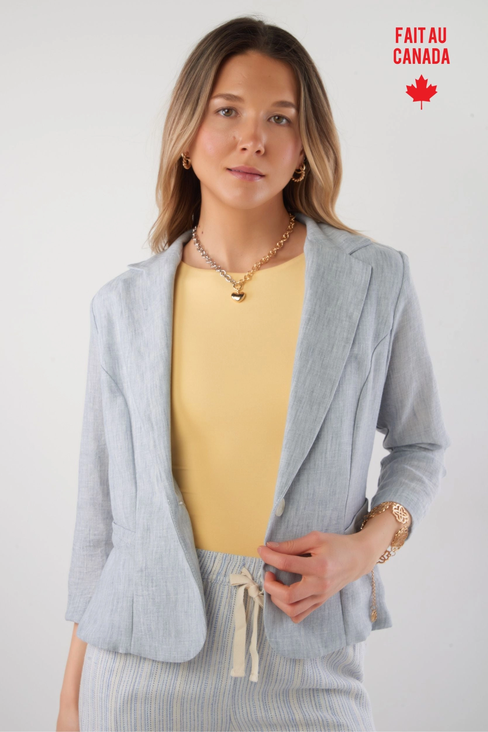 Hydrophobic Treatment Veston ?? manches trois-quarts - SWINA-W823 - (R-C10)