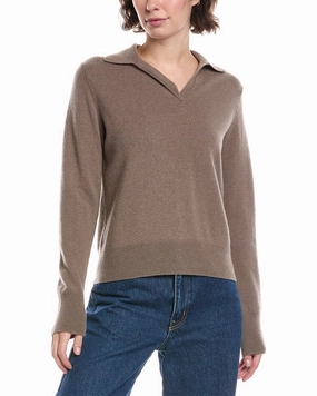 Vince Wool & Cashmere-Blend Polo Sweater Winter Comfort Winter Must-Have Wear