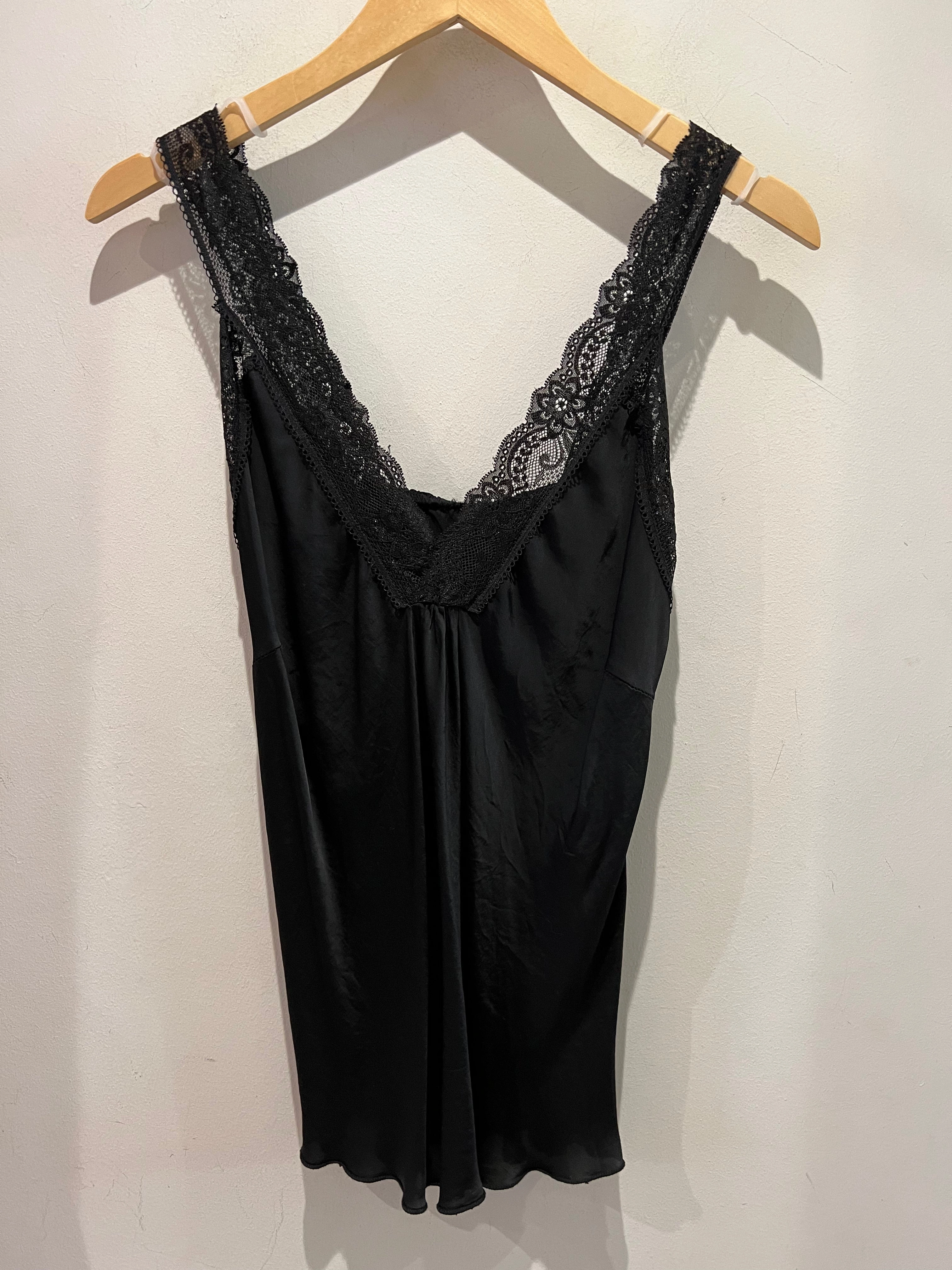 Voy 21336 Original Silky Cami - Black WrinkleResistantTextile Vintage Hoodie