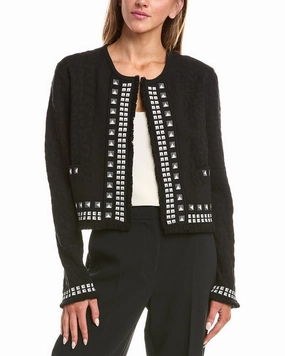 Fashionable Layer Warm Look Diane von Furstenberg Brogan Wool-Blend Cardigan