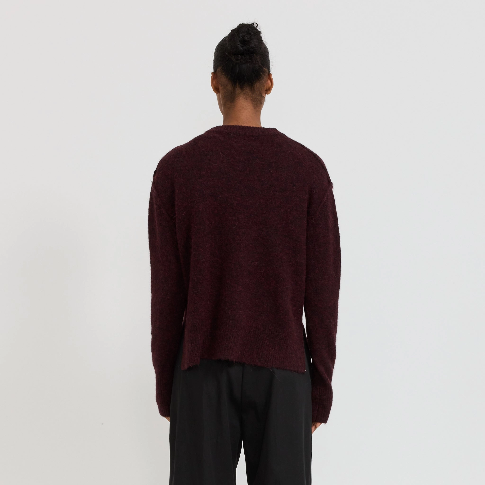 Alpaca Blend Crew Pinot Roomy Fit