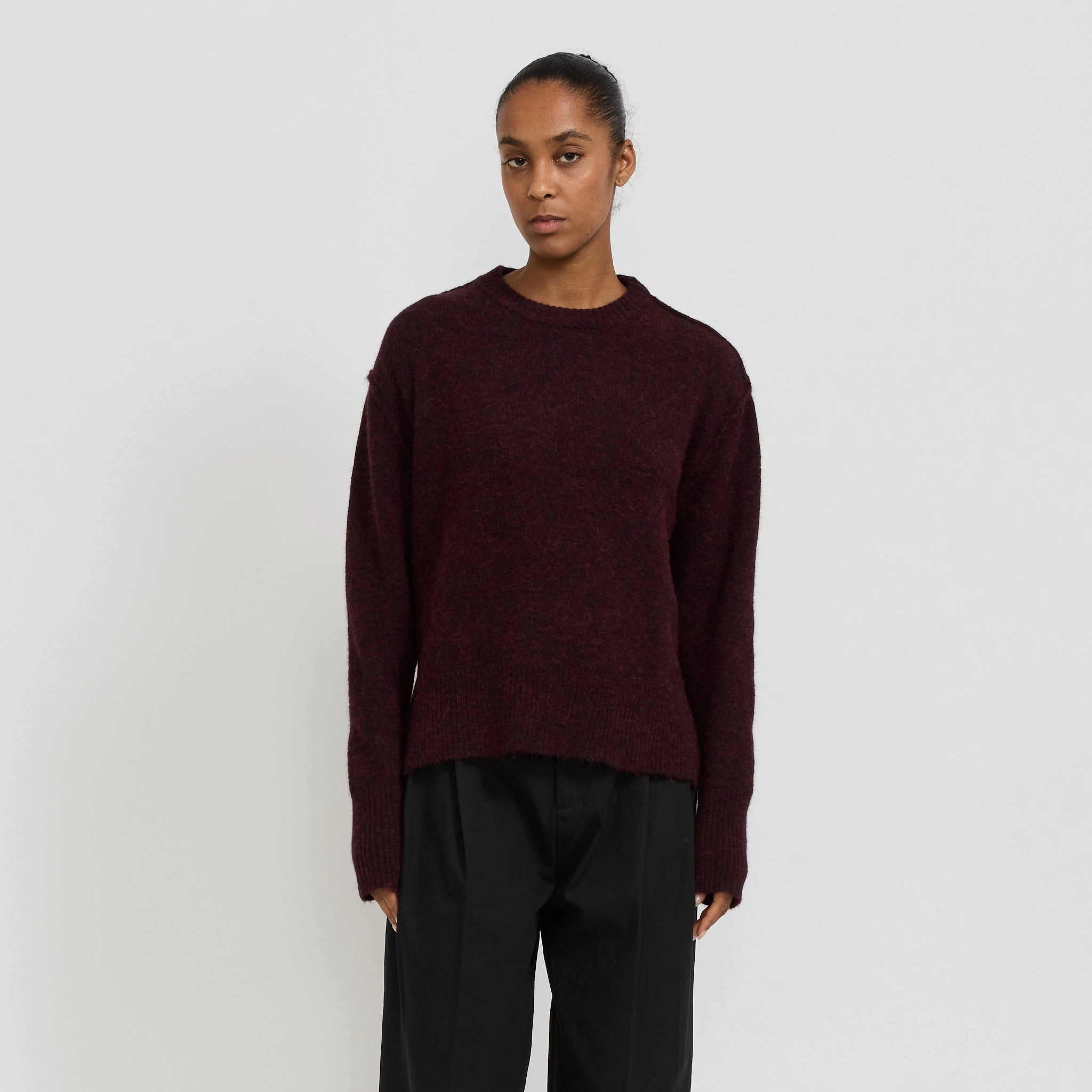 Alpaca Blend Crew Pinot Comfy Appeal All Day Comfort