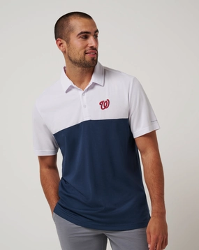 Washington Nationls Home Run Leader Polo SingleJersey Knit Comfortable Layering
