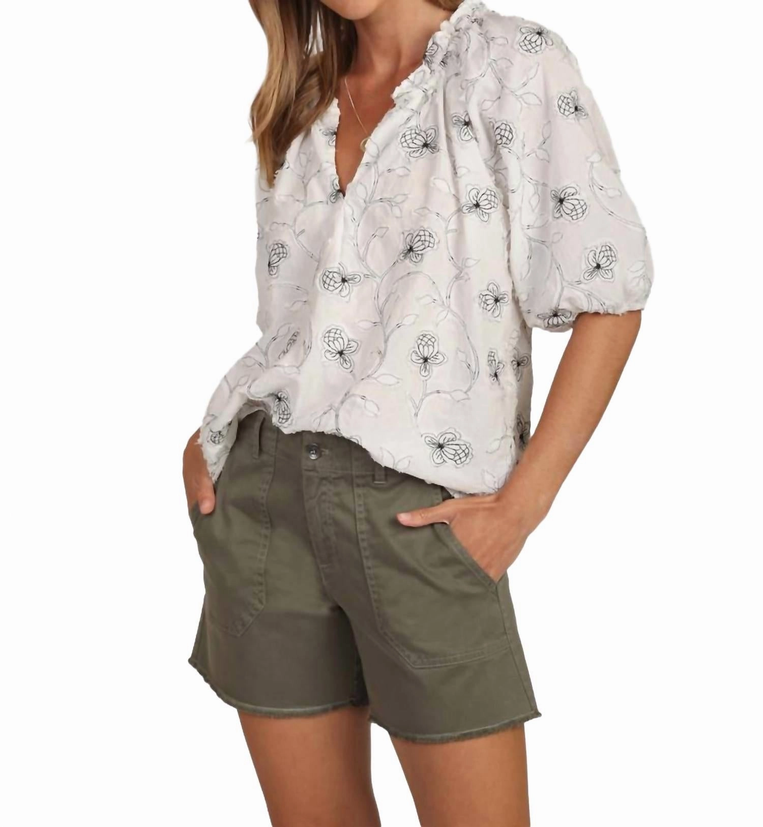 Quick Drying Fabric Peyton Mid Rise Short In Olive