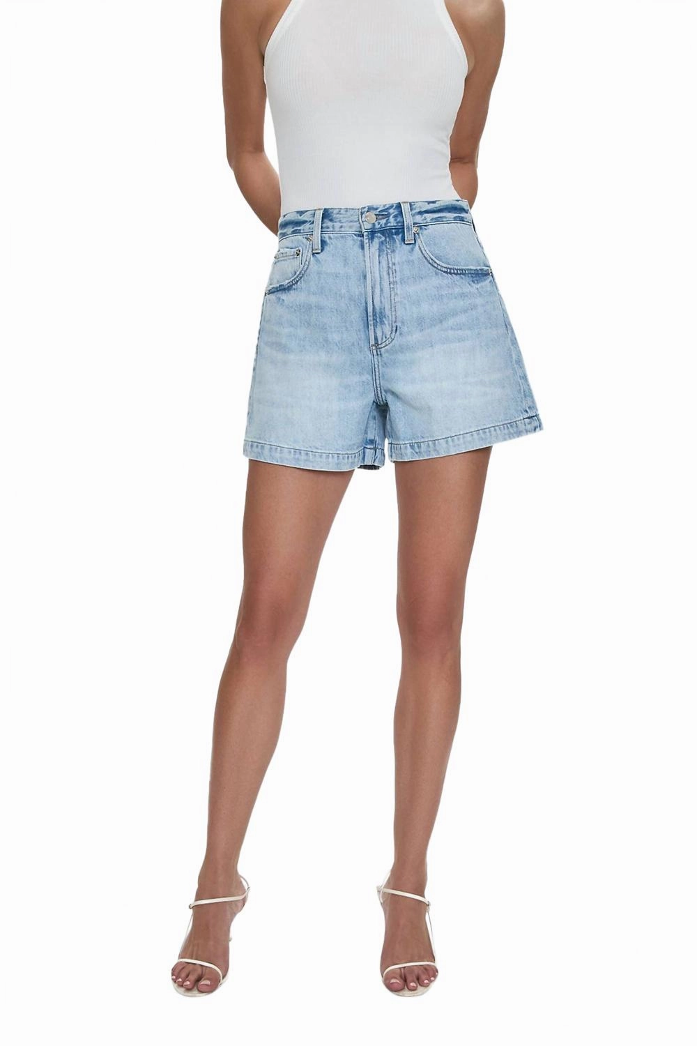 Easy Adjust Drawcord Saige High Rise A-Line Short In Berkeley