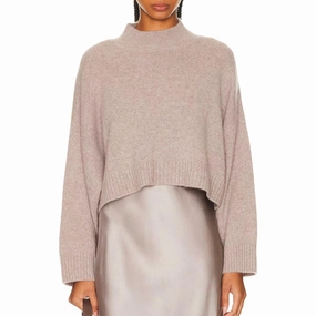 Effortless Layer Eco Friendly Material Wells Cashmere Pullover In Toast