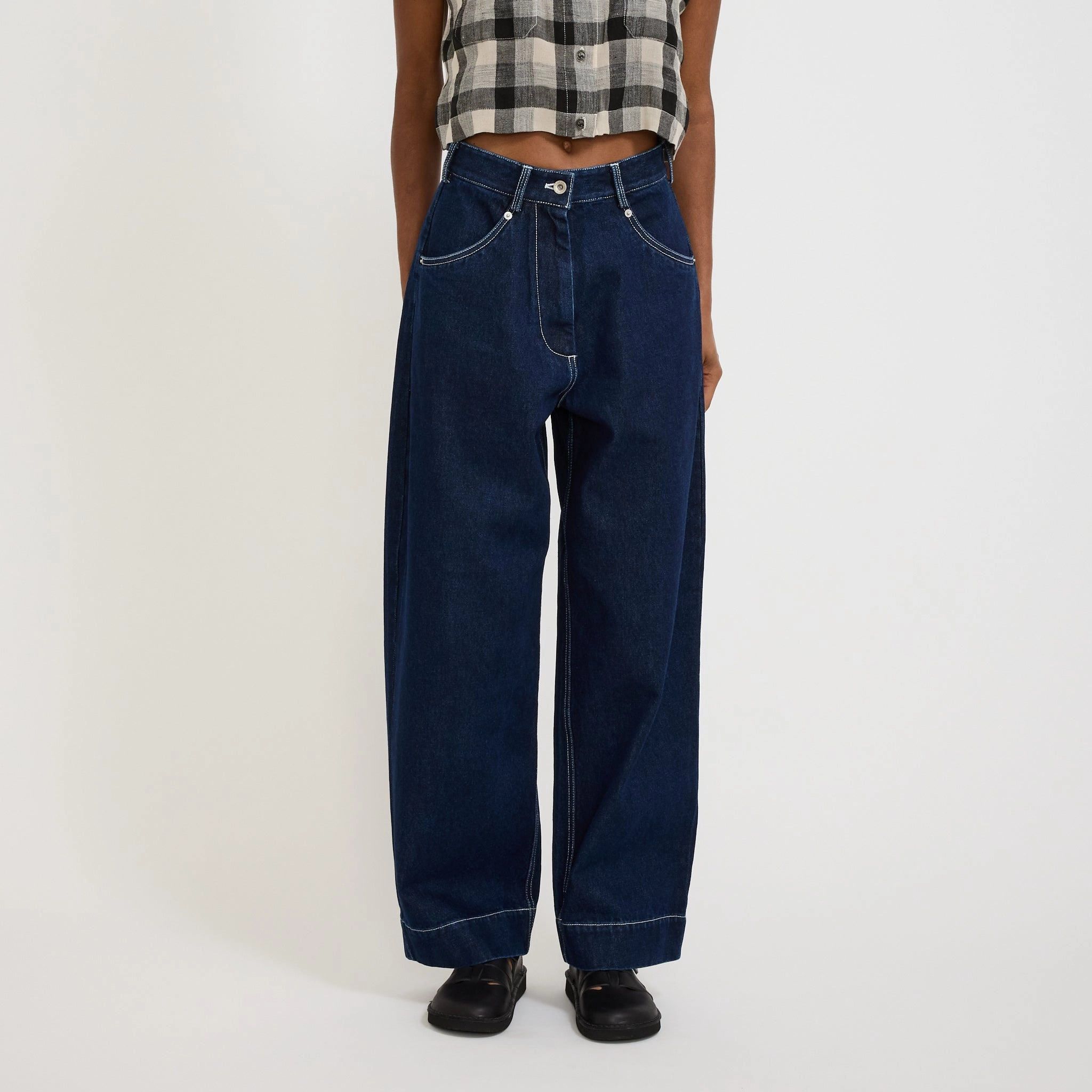 Fashion Lover Youth Style Smooth Wendy Trouser Indigo